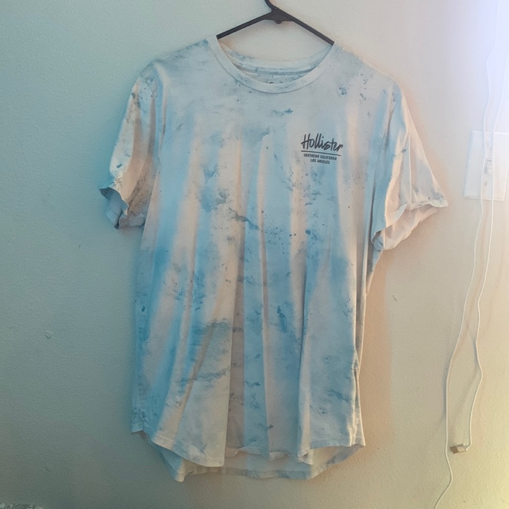 Hollister, X-Large, Blue and White Tee